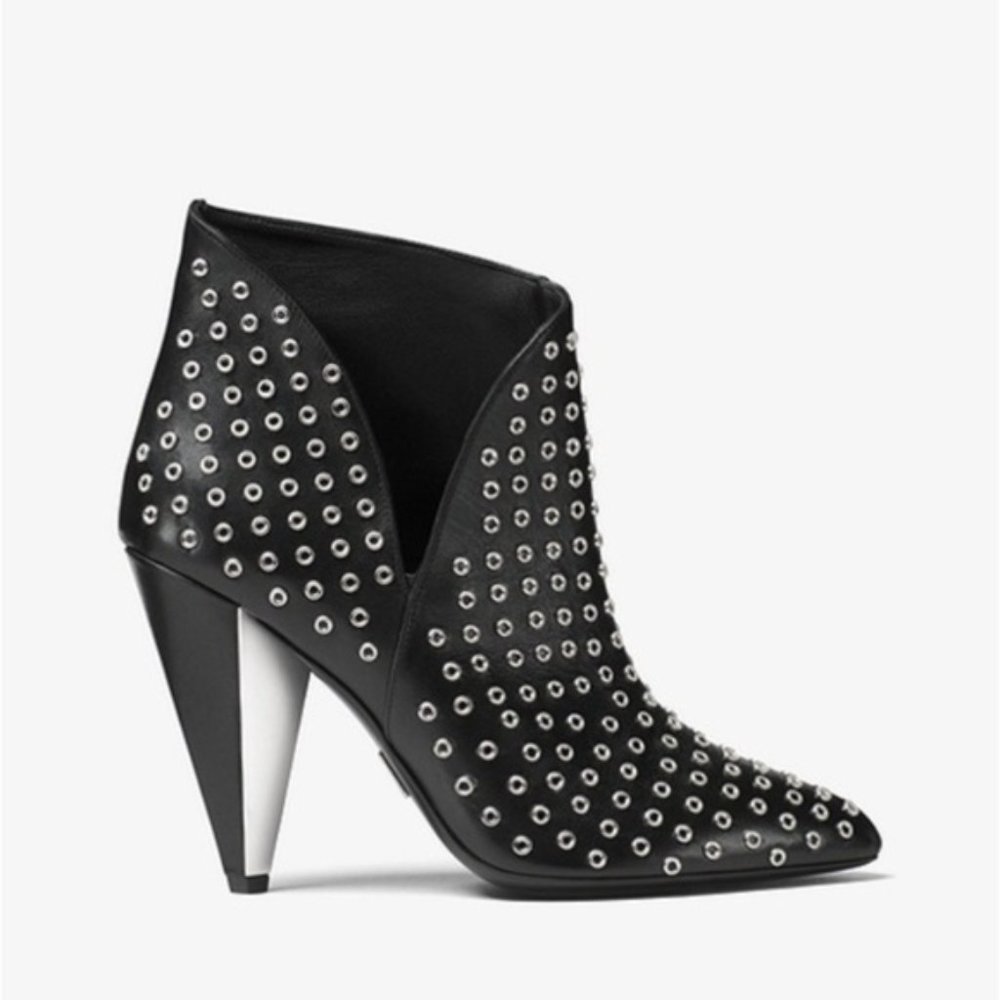 MICHAEL KORS Angelina Grommeted Ankle Boots-NEW - Picture 7 of 7